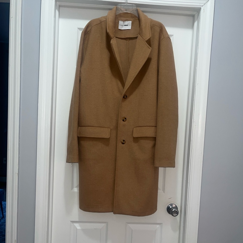 Camel wool overcoat